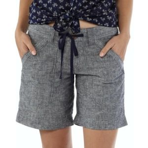 Patagonia Women's Gray Chambray Drawstring Shorts